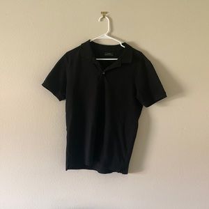 Zara polo tshirt black